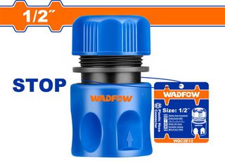Wadfow WQC2E12 Ταχύσυνδεσμος Συνεχούς Ροής 1/2" Με Βαλβίδα Stop