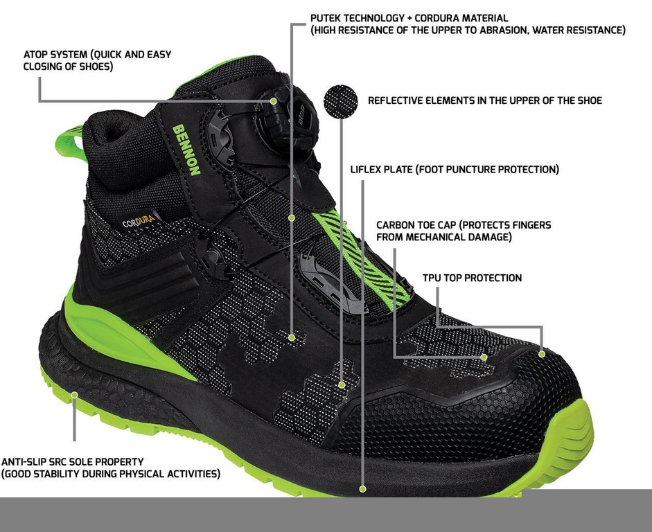 Bennon Predator S3 SRC HRO Μποτάκι Ασφαλείας