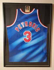 Κάδρο με Αυθεντική Φανέλα Drazen Petrovic