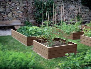 Prosperplast Παρτέρι BASE WOODY 756x756x250mm (IBWS-7587U)