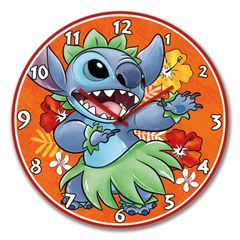 STITCH - Wall Clock 50cm - Orange
