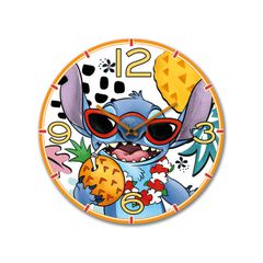 STITCH - Wall Clock 35cm - White