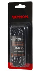 Κορδόνια παπουτσιών Bennon black-grey 155εκ.