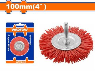 Wadfow WNY2402 Συρματόβουρτσα Δραπάνου Νάυλον 100mm