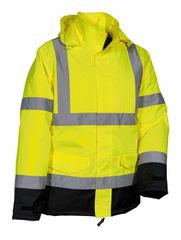 Αδιάβροχο Αντανακλαστικό Παρκά Cofra Namsos yellow/navy