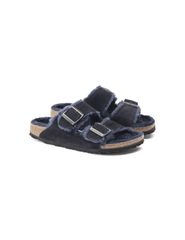Birkenstock Arizona VL Shearling Midnight Insulated FlipFlops Suede Leather Narrow 1020583