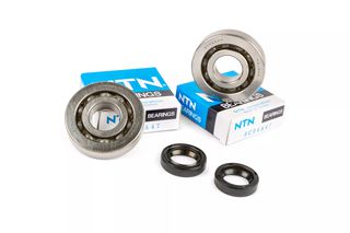 Σετ Ρουλεμαν & Τσιμουχες Στροφαλου C4 Aprilia Sr 50, Runner 50, Zip, Nrg 50, Ice, Typhoon | Motoforce