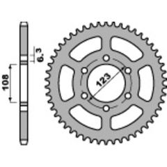 Pbr Standard Steel Rear Sprocket 4412 - 420