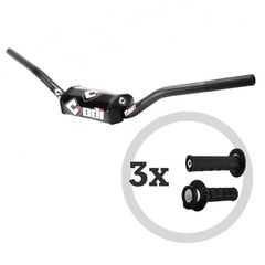 Odi Handlebar Kit - Podium Flight Mx + 3 Pairs Of Mx V2 Lock-On Half-Waffled Grips