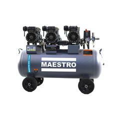 MAC-100BR ΑΕΡΟΣΥΜΠΙΕΣΤΗΣ BRUSHLESS ΧΩΡΙΣ ΛΑΔΙ, ΧΑΜΗΛΟΥ ΘΟΡΥΒΟΥ 1/Φ - 100 LT - 4.5HP - 3.3KW - 10BAR