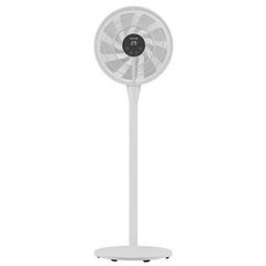 Ανεμιστήρας με ορθοστάτης 25W DC μοτέρ 8 ταχυτήτων Φ40 9 φτερωτών με χρονοδιακόπτη σε λευκό χρώμα