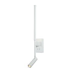 Φωτιστικό επίτοιχο LED 5W + COB 3W θερμό χρώμα φωτός 3000K 700lm IP20 λευκό χρώμα αλουμινίου + ακρυλικό