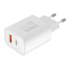 Διπλός φορτιστής 20 Watt GaN USB-A και Power Delivery Quick Charge (Kruger+Matz)