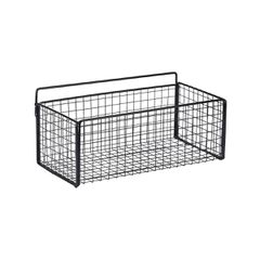 ESTIA ΚΑΛΑΘΙ ΟΡΓΑΝΩΣΗΣ CAGE ΚΡΕΜΑΣΤΟ ΜΕΤΑΛΛΙΚΟ 36x15x13cm ΜΑΥΡΟ