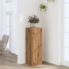 Βάσεις Φυτών Αρτισιανή Δρυς 33x33x100 εκ. Επεξ. Ξύλο 852959