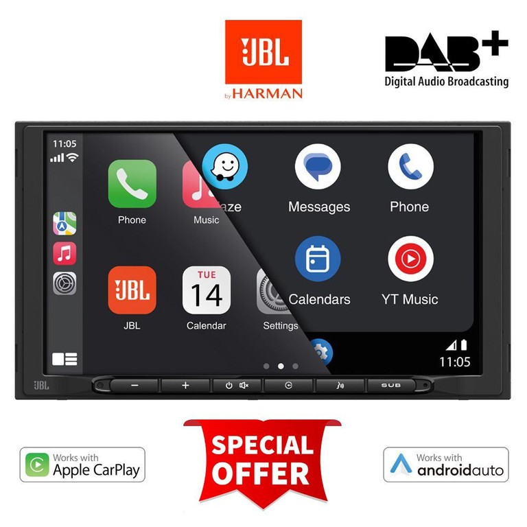 JBL LEGEND 700D (7” Touchscreen Multimedia Receiver with DAB+) | Pancarshop