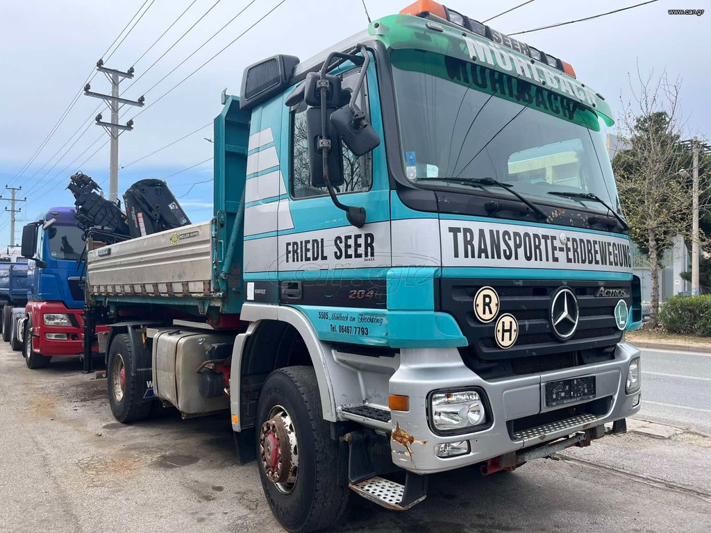 Ανατροπή + Γερανός Mercedes-Benz 2009 ACTROS 2048 4X4