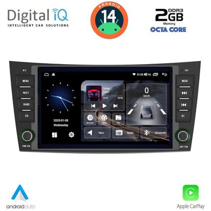 MULTIMEDIA SYSTEM for MERCEDES E (W211) – CLS (W219) mod. 2003-2009 ANDROID 14 | Ultra Fast Loading 3sec CPU : CORTEX A55 1.6Ghz – 8core RAM DDR3 : 2GB – NAND FLASH : 32GB