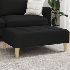 Υποπόδιο Μαύρο 77x55x31 εκ. Υφασμάτινο 4007391