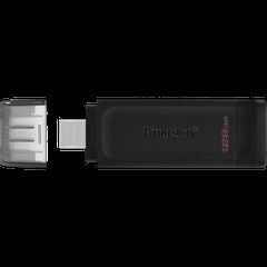 Kingston pendrive 128GB USB-C 3.2 DT70 Black-thumb-1