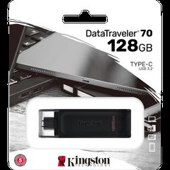 Kingston pendrive 128GB USB-C 3.2 DT70 Black-thumb-2