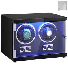 VEVOR Watch Winder Διπλό κουρδιστήρι ρολογιών για αυτόματο ρολόι με 2 μοτέρ Mabuchi