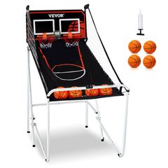 VEVOR Foldable Indoor Double Shot Arcade Παιχνίδι Μπάσκετ 2 Παίκτες 4 Μπάλες