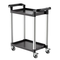 VEVOR Heavy Duty Utility Cart 300 lbs Χωρητικότητα 2-επιπέδων καλάθι σέρβις με ρόδες