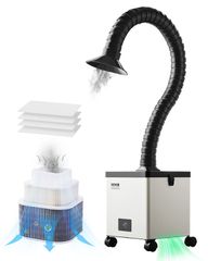 VEVOR Solder Fume Extractor 85W Brushless Απορροφητής καπνού με φίλτρα 3 σταδίων