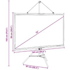 Οθόνη Προβολής με Τρίποδο 72 Ιντσών 16:9 4101047-thumb-11