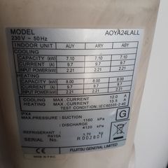 ΑΧΡΗΣΙΜΟΠΟΙΗΤΟ FUJITSU 24000 BTU INVERTER A++ ΕΠΑΓΓΕΛΜΑΤΙΚΟ ΚΛΙΜΑΤΙΣΤΙΚΟ ΟΡΟΦΗΣ ΚΑΣΕΤΑ