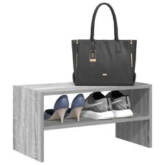 Ράφι παπουτσιών στοιβαζόμενο γκρι Sonoma 60x30x30,5 cm 858867