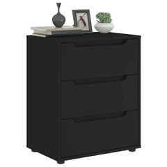 Sideboard "VISNES" Μαύρο 60x40x73 cm Ξύλο μηχανής 4108285