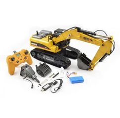 Off-Road 2025 HUINA 1580 RC EXCAVATOR FULL METAL  23ch-RTR 1:14