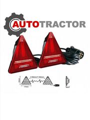 ΦΩΤΑ ΣΤΟΠ ΡΥΜΟΥΛΚΟΥΜΕΝΟΥ LED ΤΡΙΓΩΝΑ ΜΑΓΝΗΤΙΚΑ ΜΕ ΕΦΕ AgroEquip 00018415