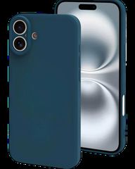 Matt TPU case protect lens for iPhone 16 Plus Dark Blue