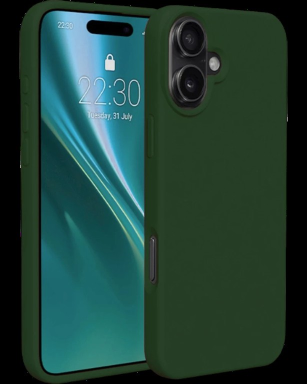 Matt TPU case for iPhone 16 Plus Forest Green