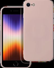 Matt TPU case protect lens for iPhone 7/8/SE Pale Pink
