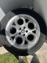 Ζαντολάστιχα | Ζάντες αλουμινίου 16'' γνήσιες Alfa Romeo 156 & Λάστιχα Michelin Primacy 4 (4τεμάχια)