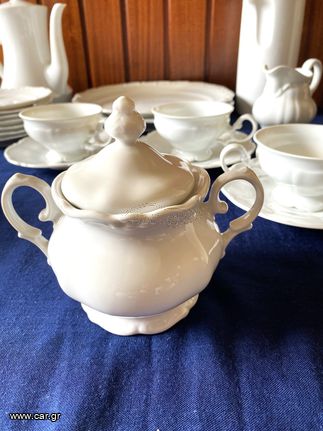 Σερβίτσιο πορσελάνης τσαγιού 29 τεμαχίων BAVARIA GERMANY-thumb-2