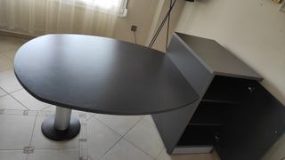 Γραφείο οβαλ ενωμένο με ντουλάπι-thumb-1