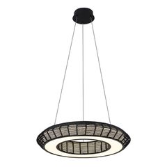 Φωτιστικό Κρεμαστό Μέταλλο & Paper Fest Μαύρο 58xH120cm Led max 64w 2400lm CCT 3000-6000K Dimmable by Remote Control Sun Light ZEUS-P-BK