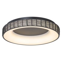 Πλαφονιέρα Οροφής Paper Fest Μαύρο 61xH10,5cm Led max 76w 4900lm CCT 3000-6000K Dimmable by Remote Control Sun Light FORTE-60-BK