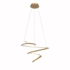 Φωτιστικό Κρεμαστό Χρυσαφί 60xH150cm Led 40w 3000K 2000lm Triac Dimmable Sun Light FLORA-600