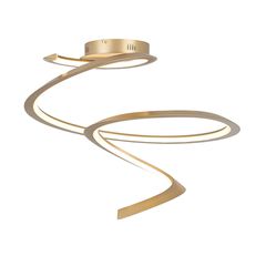 Φωτιστικό Οροφής Χρυσαφί 60xH48cm Led 40w 3000K 2000lm Triac Dimmable Sun Light FLORA-C