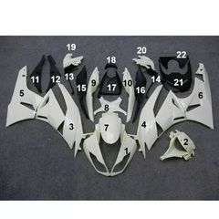 FAIRING ΜΕΜΟΝΩΜΕΝΑ ΤΕΜΑΧΙΑ ΠΛΑΣΤΙΚΑ ABS KAWASAKI ZX6R 2009-2012 ΑΒΑΦΑ