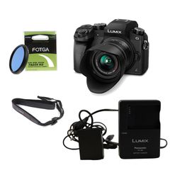 Panasonic Lumix G7 + Kit φακός + Variable ND FOTGA + Dummy Battery + Φορτιστής + Κουτί