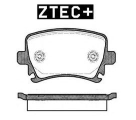 ZTEC+ Τακάκια φρένων AUDI Q3 (8UB, 8UG) - TT (8J3, 8J9) - A4 B7 (8EC, 8ED) - SEAT Leon III (5F8) - Altea XL (5P5, 5P8) - Toledo III (5P2) - SKODA Octavia II-III (1Z3, 5E3, NL3, NR3) - Superb II (3T4)