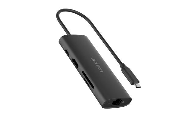 A4Tech DST-80C USB-C Docking Station με HDMI PD Ethernet Μαύρο
