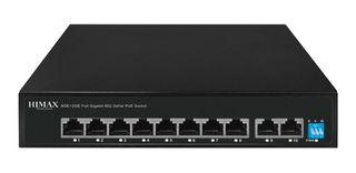 HIMAX PoE switch PS1802G, 8x Ethernet PoE & 2x Ethernet θύρες, έως 1000Mbps